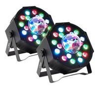 PROJECTEURS PAR Party Sound & Light PARTY-PAR-ASTRO - 7 canaux DMX A LED, 18 LED RVB, AVEC ASTRO, Effet Astro 3 LED, Etrier