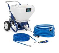 Projeteuse enduit 20 bar 40 l 15 l/min 2200 watts caoutchouc pp fer bleu blanc