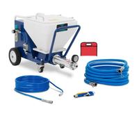 Projeteuse enduit 30 bar 40 l 18 l/min 2800 watts caoutchouc pp fer bleu blanc