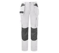 Projob - Pantalon de travail pour hommes "5530" ET1067 (taille 42S) (blanc)