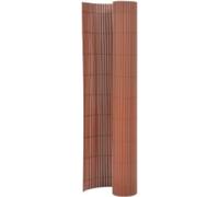 Prolenta Premium - Clôture de jardin double face 110x300 cm Marron