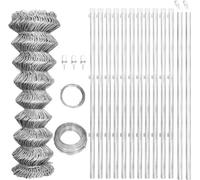 Prolenta Premium - Clôture grillagée avec poteaux Acier galvanisé 25x1,25 m Argenté