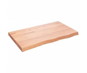 Prolenta Premium - Plan de toilette Marron clair 100x60x(2-6) cm Bois massif traité