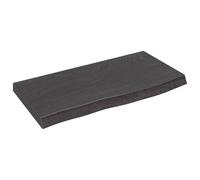 Prolenta Premium - Plan de toilette Marron foncé 60x30x(2-4)cm Bois massif traité