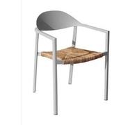 Fauteuil de jardin empilable aluminium et résine synthétique - Bage