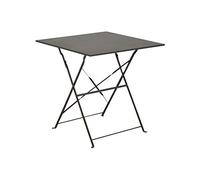 Table de jardin pliante acier époxy - Cuba - L.70 x l.70 cm - 2 personnes