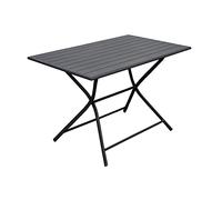 Table de jardin pliante aluminium - Globe - L.110 x l.70 cm - 2 à 4 personnes