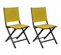 Proloisirs Lot de 2 chaises de jardin pliantes - Graphite