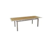 PROLOISIRS Louisiane II - Table de jardin extensible rectangulaire - Crème