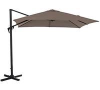 Proloisirs Parasol déporté 3x3m Roma - Gris/Taupe