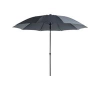 PROLOISIRS Parasol droit en fibre de verre gris - Diamètre 270 cm
