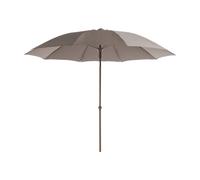 PROLOISIRS Parasol en fibre 270 cm - Gris brun