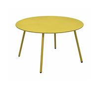 Proloisirs Table Basse Jardin Ronde en Acier Rio 70 cm