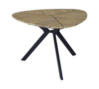 Table de jardin 110 x 110 cm avec plateau acacia - Botania - 4 personnes