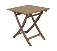 Table de jardin carrée pliante en acacia - Sophie - 2 tailles