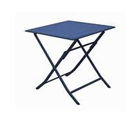 Proloisirs Table de Jardin carrée Lorita - Bleu 70 x 71 x 70 cm (Bleu)