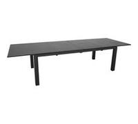 PROLOISIRS Table de jardin rectangulaire extensible Genes - graphite 220/270/320 cm Graphite G