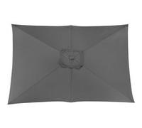 PROLOISIRS Toile Parasol Mat Droit 3x2 par 6 Polyester 200gr SD - Gris Gris G
