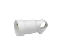 Prolongateur 2P+T + anneau - 16A - blanc LEGRAND