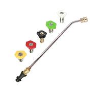 Prolongateur de manche pour nettoyeur haute pression, en acier inoxydable, pour Karcher K2 K3 K4 K5 K6 K7, outil de nettoyage pour laveuse automatique, avec 5 buses de pulvérisation (30 degrés)