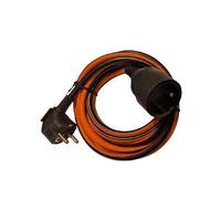 Chacon Prolongateur domestique H05VV-F 3x1,5 mm² Noir/Orange 10 m