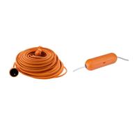 Prolongateur Jardin 16A HO5VV-F 3G1,5 2P+Terre 50m - Orange - Zenitech & Debflex Prolongateur Prise électrique Boîtier assurant l'étanchéité de 2 rallonges 344700 Orange