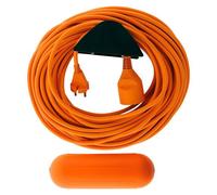 Zenitech - Multiprise Jardin 25m 2x1.5 +Support+Boitier Orange