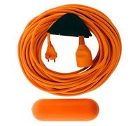 Multiprise ZENITECH jardin 25m 2x1.5 +support+boitier orange