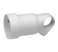 Prolongateur plastique 2PT 16A à anneau blanc Blanc G