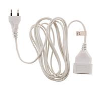 Zenitech Rallonge électrique HO3VVH2F 3 m 2x0,75 mm² 6A Blanc