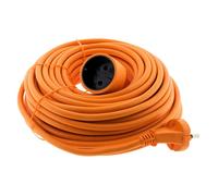 Zenitech - Prolongateur sans Terre obturateur 16A HO5VV-F 2x1,5mm² 20m - Orange