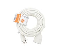 Zenitech – Prolongateur suisse T12/T13 H05VV-F 3x1,5 mm² 10 m – Blanc