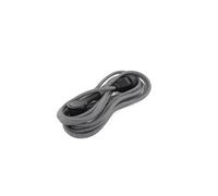 - Prolongateur textile Schuko fiche plate 3m - noir/blanc