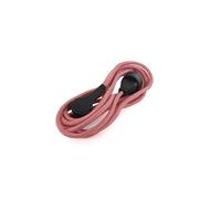 - Prolongateur textile Schuko fiche plate 5m - Rouge/blanc