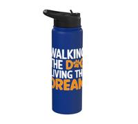 Promener son chien et vivre le papa de ses rêves Stainless Steel Insulated Water Bottle