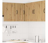 ""Promo 2026""1 pcs Armoire/Cabinet/Placard d'angle - SARAZYJ - meuble de cuisine - Fixation murale - Lucca chêne artisanal - S8847490