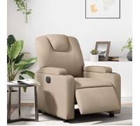 ""Promo 2026"" Fauteuil inclinable ,Charge 150kg,74x88x97 cm - Fauteuil Releveur Relax électrique Cappuccino Similicuir 7493