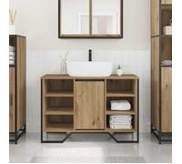 ""Promo avril""*Meuble de Lavabo de Salle de bain,PARAJIE, ARMOIRE WC MODERNE, avec étagère Chêne artisanal @9522