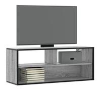 ""Promo avril""*Meuble TV - MONNA - Support TV jusqu’à 50"" - Banc TV - sonoma gris 100x31x39,5cm bois d'ingénierie et métal_320317