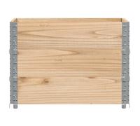 ""Promo“Jardinière 80 x 60 cm en bois de pin massif avec fond ouvert pour Jardin et Terrasse 473771