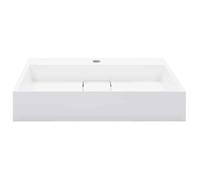 ""Promo“Lavabo Blanc 60 x 38 x 11 cm en fonte minérale pour Salle de Bain 444985