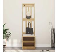 ""Promo“Portemanteau SANDNES 45 x 40 x 159,5 cm avec 2 étagères et assise pratique et 2 Étagères Ouvertes pour Entrée et Dressing 982