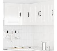 ""Promo printemps""1 pcs Armoire/Cabinet/Placard d'angle - SARAZYJ - meuble de cuisine - Fixation murale - Kalmar blanc brillant - S22