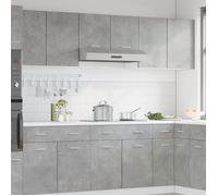 ""Promo printemps""1 pcs Armoire/Cabinet/Placard - SOLOMON - meuble de cuisine - Fixation murale - ""Lyon"" Gris béton 80x31x60 cm B