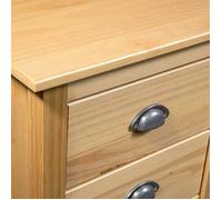 ""Promo printemps""Buffet（1 PC）- SHELD - commode meuble de rangement/MEUBLE BAS - Hill 46x35x80cm Bois de pin solide M6862629