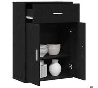 PROMOTION Buffet bahut/Armoire - Commode - VENTE-FLASH - avec tiroir Chêne noir 60x30x84 cm Bois d'ingénierie 284656