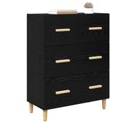 PROMOTION Buffet bahut/Armoire - Commode - VENTE-FLASH - Chêne noir 69,5x34x90 cm Bois d'ingénierie 688037