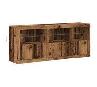PROMOTION Buffet salle à manger Commode Salon - avec éclairage LED - bois ancien 162x37x67 cm Bois reconstitué 26946 - BestMeuble