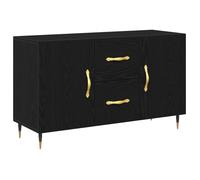 PROMOTION Buffet salle à manger,Commode Salon Chêne Noir 100x36x60 cm - Bois d'ingénierie 62011 - BestMeuble