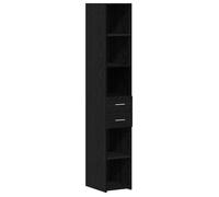 PROMOTION Buffet salle à manger,Commode Salon Chêne Noir 30x42,5x185 cm - Bois d'ingénierie 93262 - BestMeuble